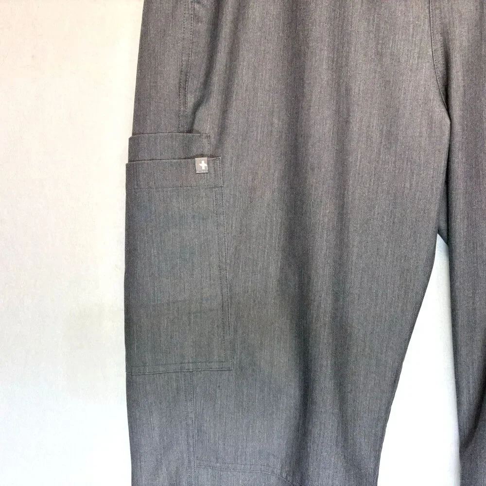 Figs Mens Scrub Pants Size XXL Axim‎ Cargo Technical Collection Graphite Gray